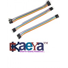 OkaeYa Jumper Wire - (10 Pin Male-Male + 10 Pin Female-Female + 10 Pin Male-Female)